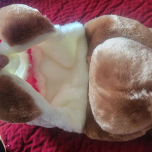 Chrisha Plush Christmas Stocking Moose Embroidered Merry Christmas 1988 - Picture 8 of 9